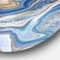 Designart - Ocean Blue Golden Jasper Agate II - Modern Round Circle Metal Wall Decor